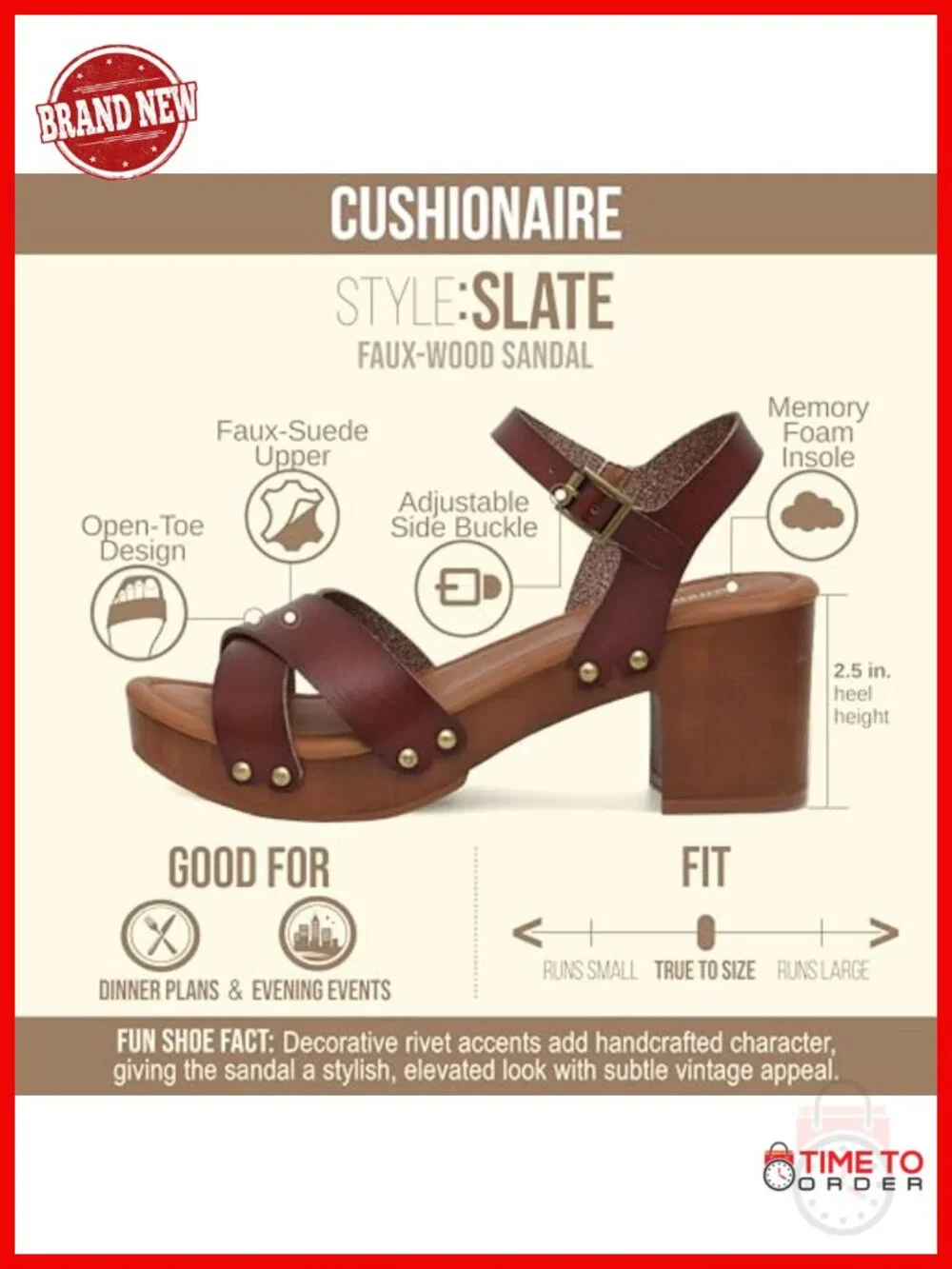 Faux Wood Block Heel Platform Sandal Ankle Strap Open Toe Women
